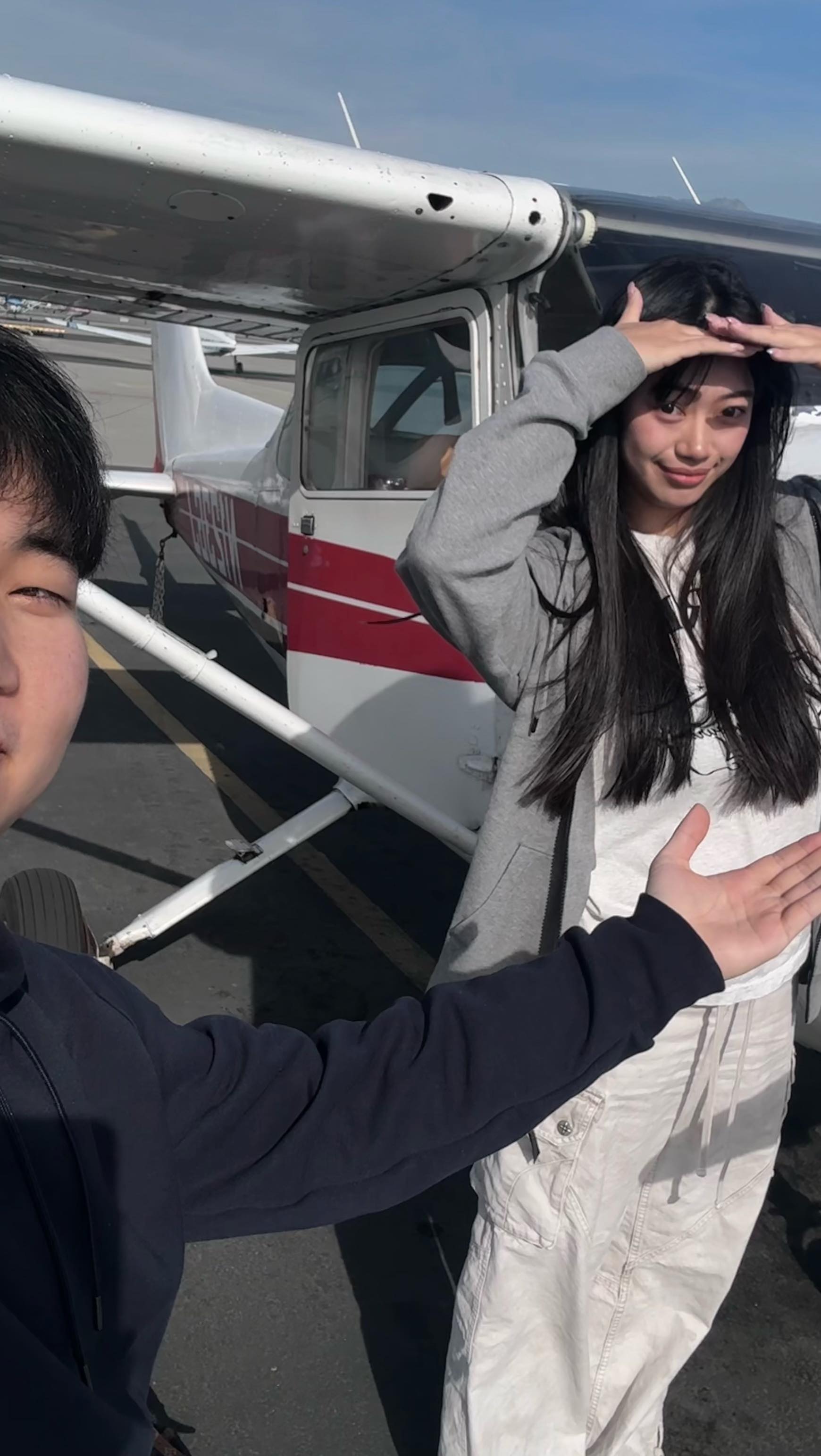 Student first solo flight